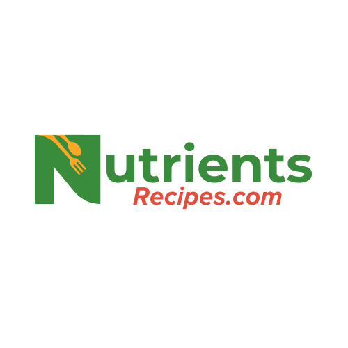 NutrientsRecipes.com logo featuring a green 'N' with a fork symbol, followed by the word 'Nutrients' in green and 'Recipes.com' in red