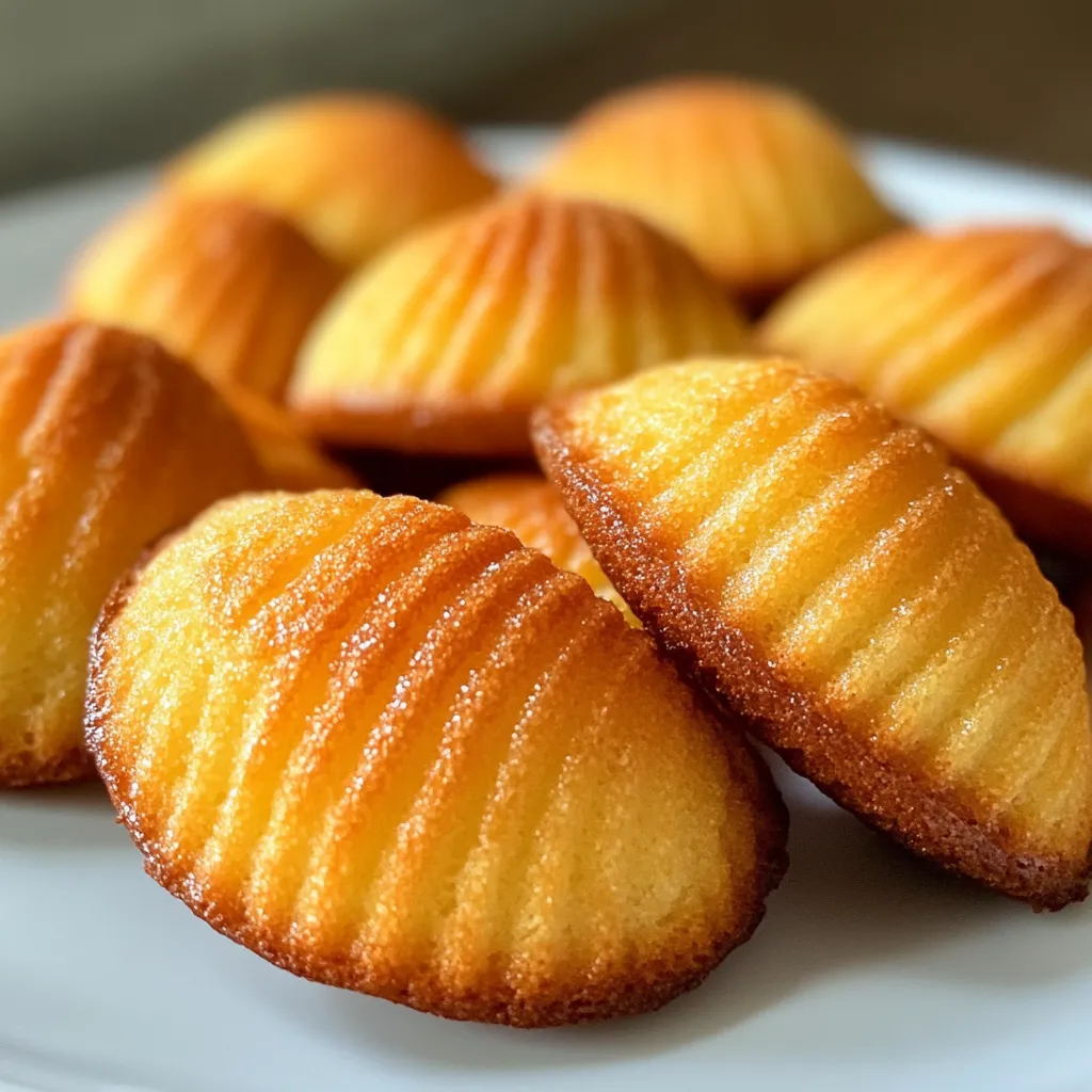 Freshly baked madeleines with a golden-brown texture on a white plate – what makes madeleines so good?