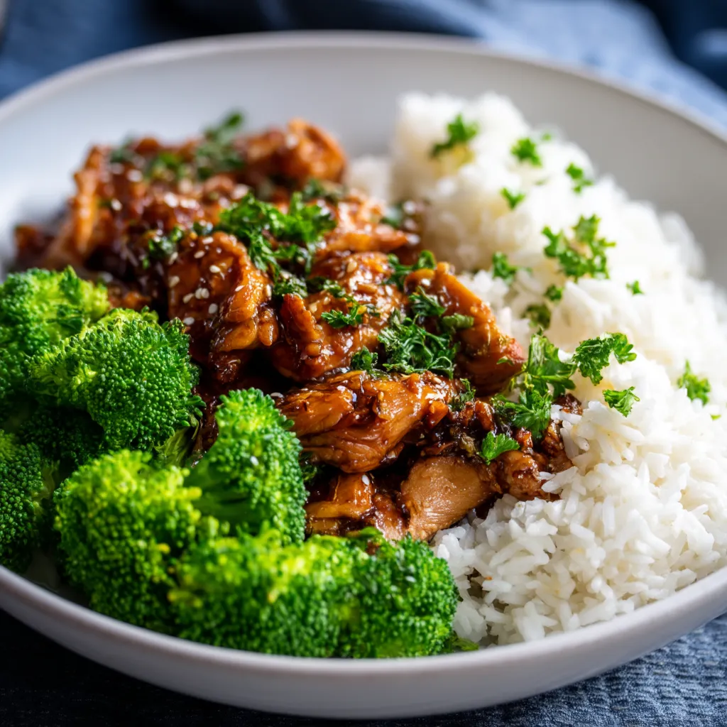 Crockpot Honey Garlic Chicken with Rice and Broccoli – Easy Crockpot Chicken Recipe crockpot honey garlic chicken with rice and broccoli