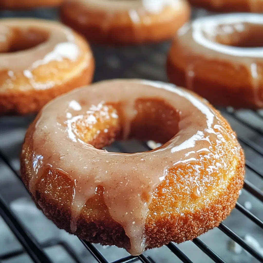 high protein donuts cooling with glaze