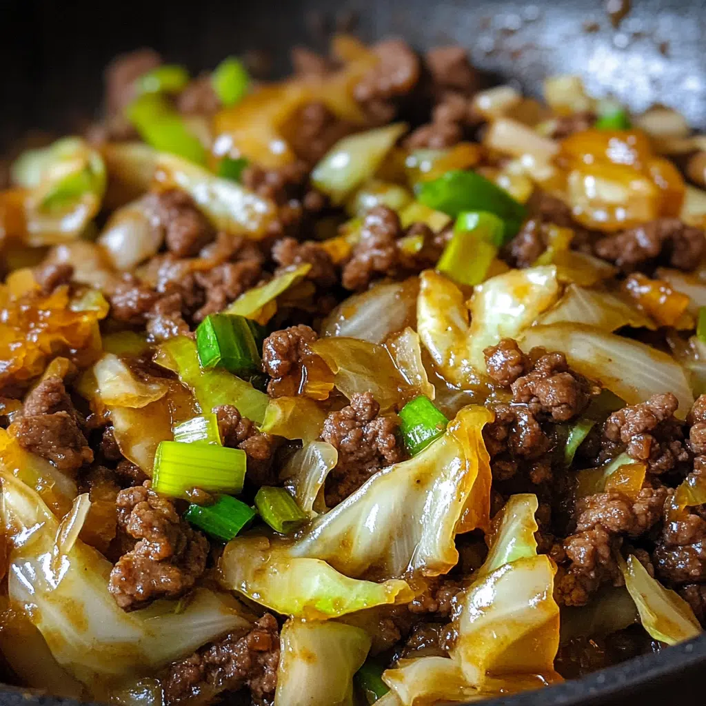 high protein low calorie ground beef recipe stir fry with cabbage