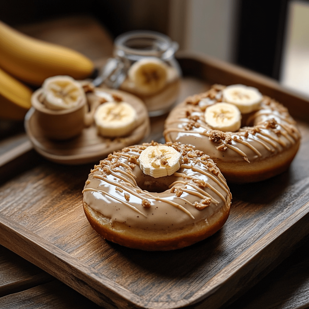 Protein donuts served with healthy toppings