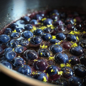 making a fresh blueberry compote recipe