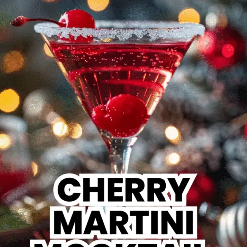 Cherry Martini Mocktail – Family-Friendly Holiday Drink