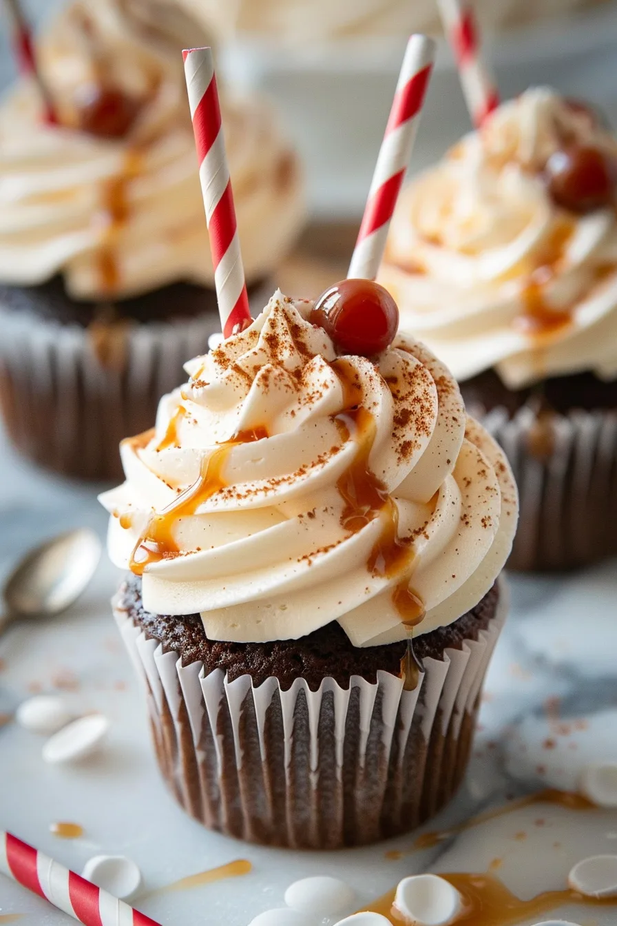 Root Beer Float Cupcakes – Retro Holiday Treat