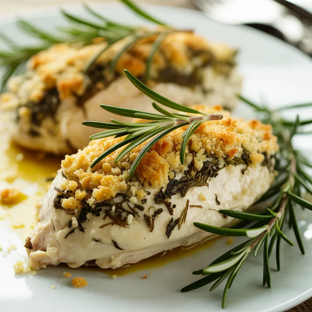 Herb-Crusted Baked Boursin Chicken (Restaurant Quality!)