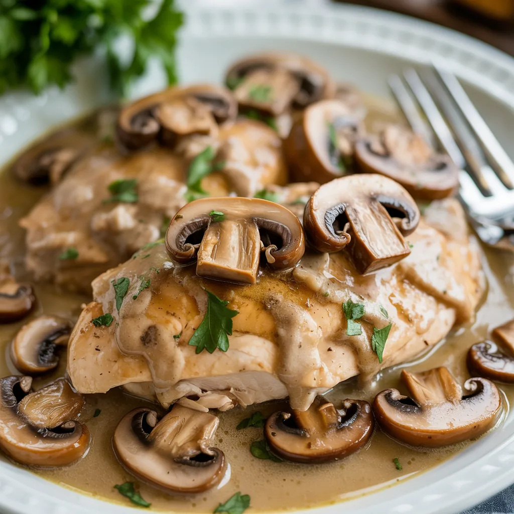 Flavorful Crockpot Chicken Marsala Delight